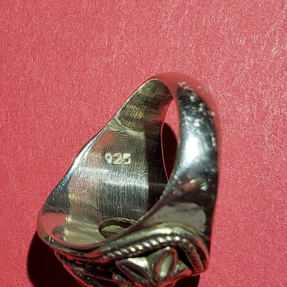 Vintage 925 Purple Amethyst Boho Ring - Picture 6 of 6